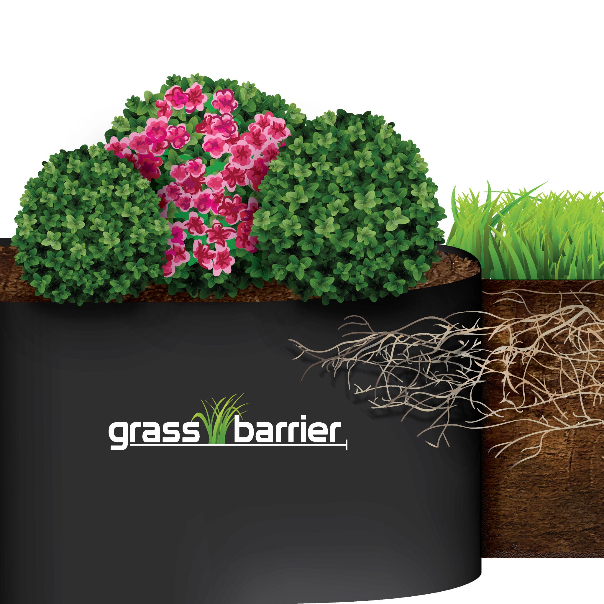 Grass Barrier - Landscape Edging - 10 inch Depth